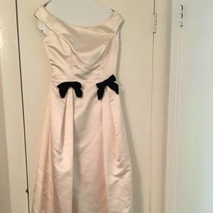 Vintage Watters & Watters Pale Pink Satin Gown